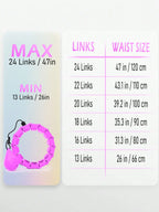 Weighted Circle With 24 Links For Adults Weight Loss, Fitness Hoop Plus Size, For Women Smart Exercise Equipment