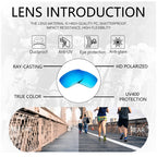 JSJM 2022 New Fashion Polarized Sunglasses Men Cycling Fishing Glasses Outdoor Sports UV400 Protection Sun Glasses Eyewear Male