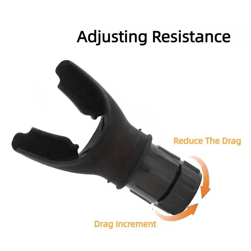 Silicone Breathing Device Adjustable Resistance Portable Throat Fitness Lung Capacity Training Respiratory Exerciser Adjustable
