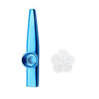 Kazoo Golden Aluminum Alloy with Membrane Flute Diaphragm Mouth Kazoos Musical Instruments