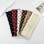 Women's yoga elastic headband with polka dots, autumn fashion makeup headband, hair accessories, sports and fitness headband