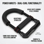 Power Wrists and Strength Exerciser Forearm Strengthener Adjustable Hand Grips Fitness Workout Arm Training Equipment