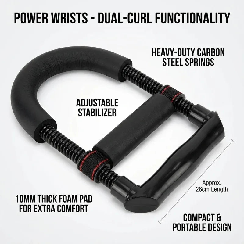 Power Wrists and Strength Exerciser Forearm Strengthener Adjustable Hand Grips Fitness Workout Arm Training Equipment