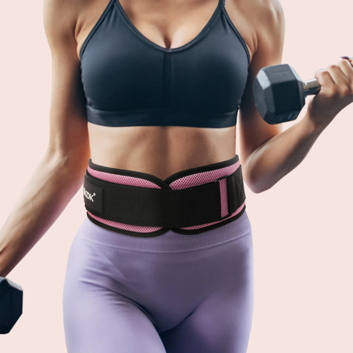 Women's back support belt waist protection back support fitness training