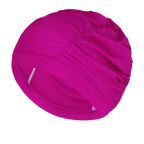 New Solid Color Long Hair Women Men Swim Pool Seaside Water Sports Elastic Pleated Nylon Fabric Bathing Swimming Caps Hat Turban