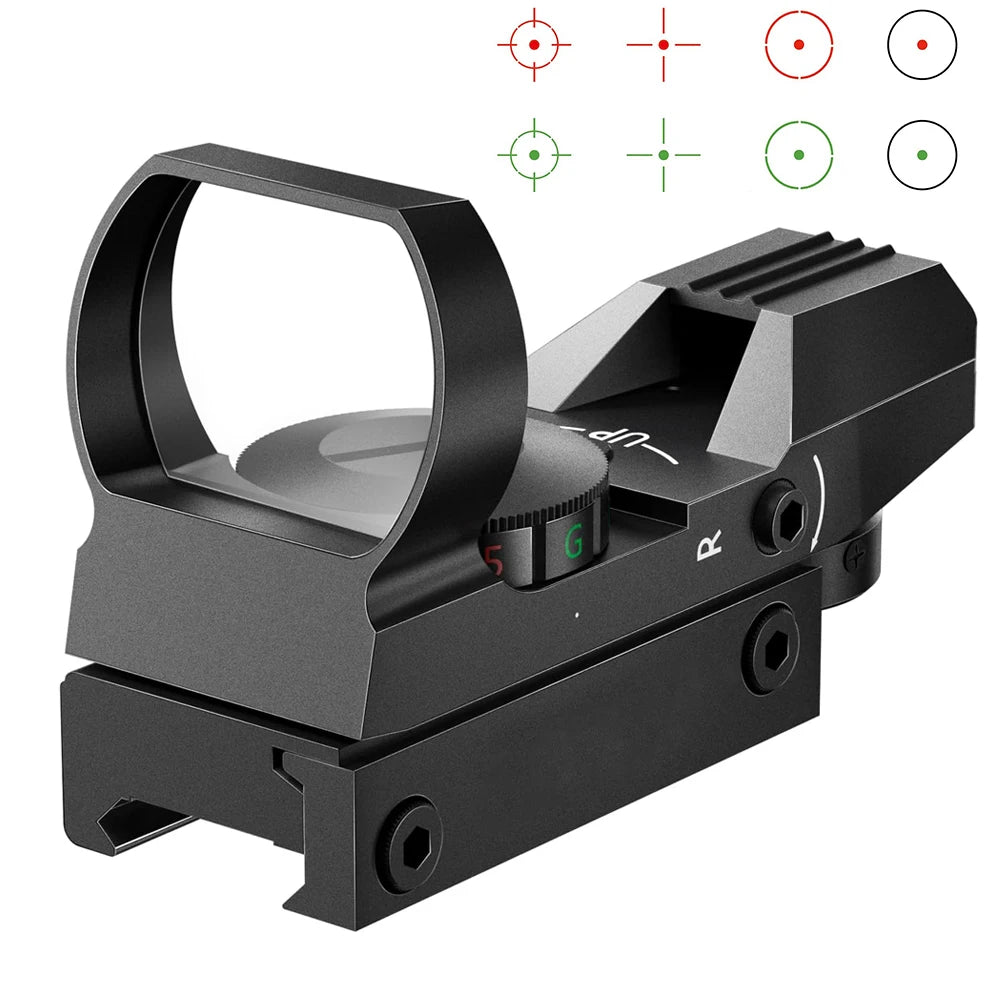 Tactical Red Green Dot Sight Scope Optics scope Red Dot Sight Hunting Optics Reflex Sight with 20mm Rail