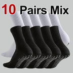 1/4/10 Pairs Neutral Anti Slip Football Socks Spring Summer Absorbing Sweat Breathable Basketball Running Leisure Sports Socks