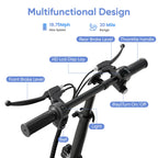 Eilleo Spacewalk 48V Electric Scooter for Adults with Large Pet Basket 750W Motor,18.75MPH Foldable Commuter E-Scooter with Seat