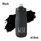 LITERIDE 610ml/710ml Bicycle Bottle MTB Road Bike Water Bottle Outdoor Sports Plastic Portable Large Capacity Drink Cycling