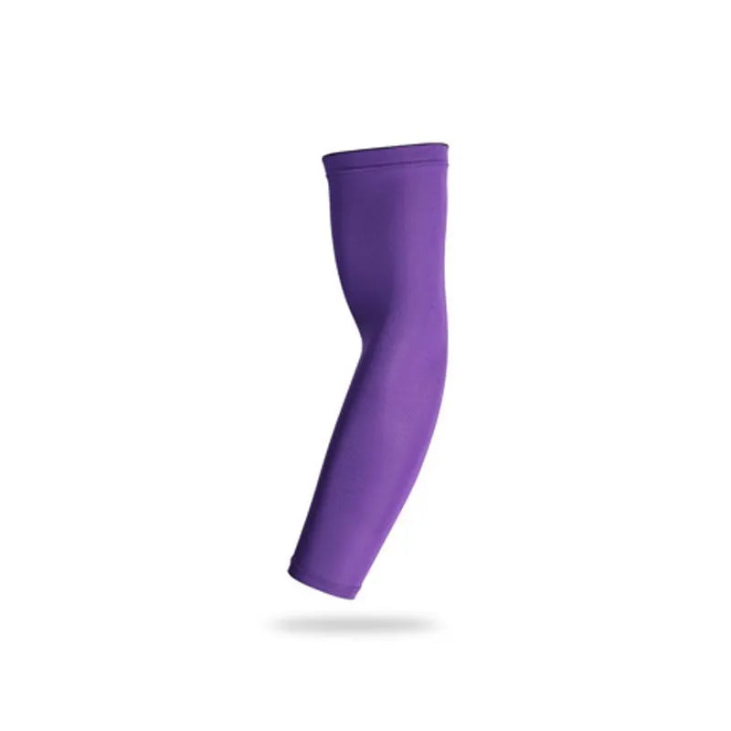 WOSWEIR－1PC Sports Arm Compression Sleeve Basketball Cycling Arm Warmer Summer Running UV Protection Volleyball Sunscreen 