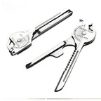 8 in 1 Multi Tool Keychain for Camping Survival Folding Screwdriver Bottle Opener Compact Outdoor Utility Pliers with Keychain