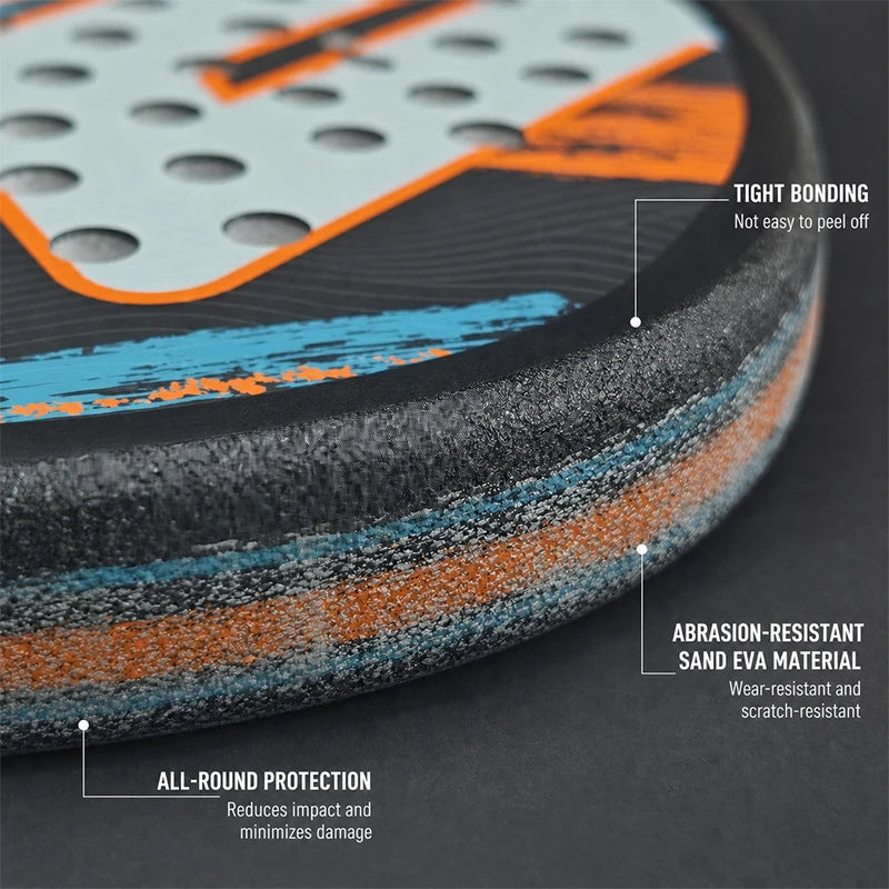 Padel Racket Edge Protector Tape Frosted Anti-Scratch Frame Guard Sticker Wear Resistant Padel Accessories for Padel Racket