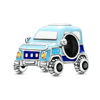 Fashion 100% 925 Silver Red Motorcycle Sports Car SUV Bus Charms Beads For Women Fit DIY Pan Bracelets Party Birthday Jewelry