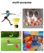 Swimming Pool Toss Game, Fun Splash Water Sports Floating Pool Toys, Durable EVA Material, Water Throwing Game Random Color Ball