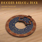Circle of Fifths Wooden Melody Tool, Music Theory Chord & Scale Disk, Turntable for Learning, Teaching & Practice
