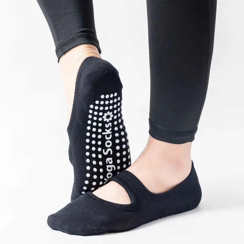Backless Aerobics Pilates Socks Dance Trampoline Fitness Socks Floor Socks Invisible yoga Socks