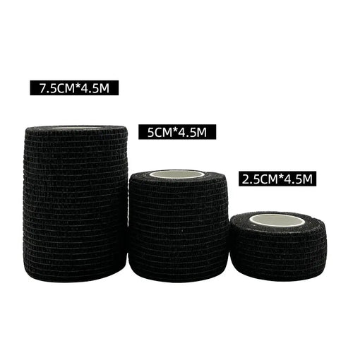 1/3/6/20PCS Black Self Adhesive Bandages Cohesive Elasticity Breathable Waterproof Bandages Sports Tape Wrist Ankle First Aid