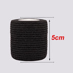 Black Colorful Self Adhesive Elastic Bandage 4.8m Sports Wrap Tape For Knee Support Pads Finger Ankle Palm Wrist Pet Tattoo