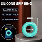 Silicone Hand Trainer Finger Gripper Ring Hand Power Gripper Ring Stress Relief Gym Home Workout Exercise Fitness Equipment