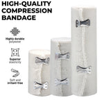 1 Roll Elastic Bandage Wrap,Stretch Compression Bandage Stretches up to 450cm for Sports, Sprains, Calf,  Ankle, Foot