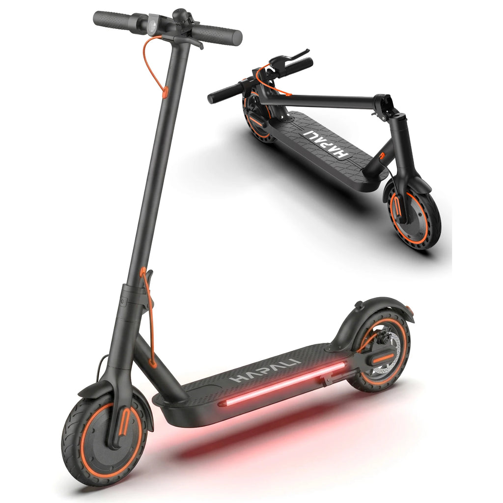 Electric Scooters for Adults,19 MPH 19 Miles Folding E-Scooter Built-in Side Lights, 550W Motor