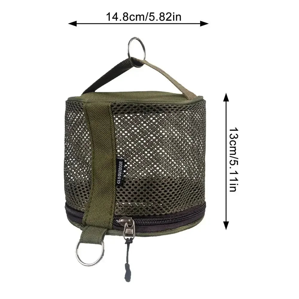 Outdoor Camping Tissue Case Roll Paper Storage Bag With Hook Portable Tent Hanging Napkin Holder Camping Supplies