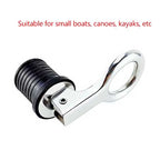 25MM Marine Drain Plug Adjustable Snap Tight Stainless Steel Rubber Drain Plugs Speed Boat Kayak Motorboat Hardware Accessories