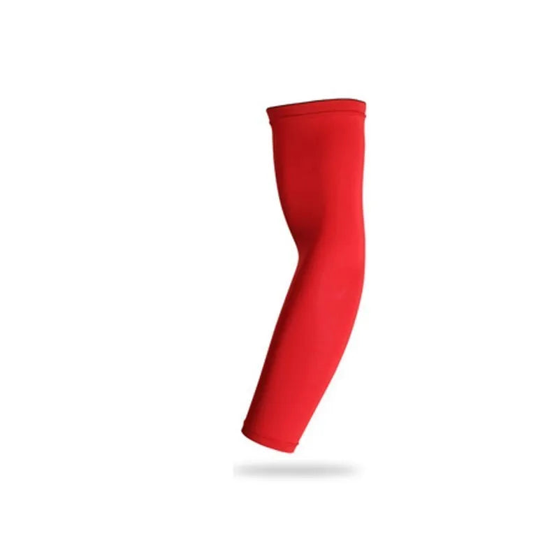 WOSWEIR－1PC Sports Arm Compression Sleeve Basketball Cycling Arm Warmer Summer Running UV Protection Volleyball Sunscreen 