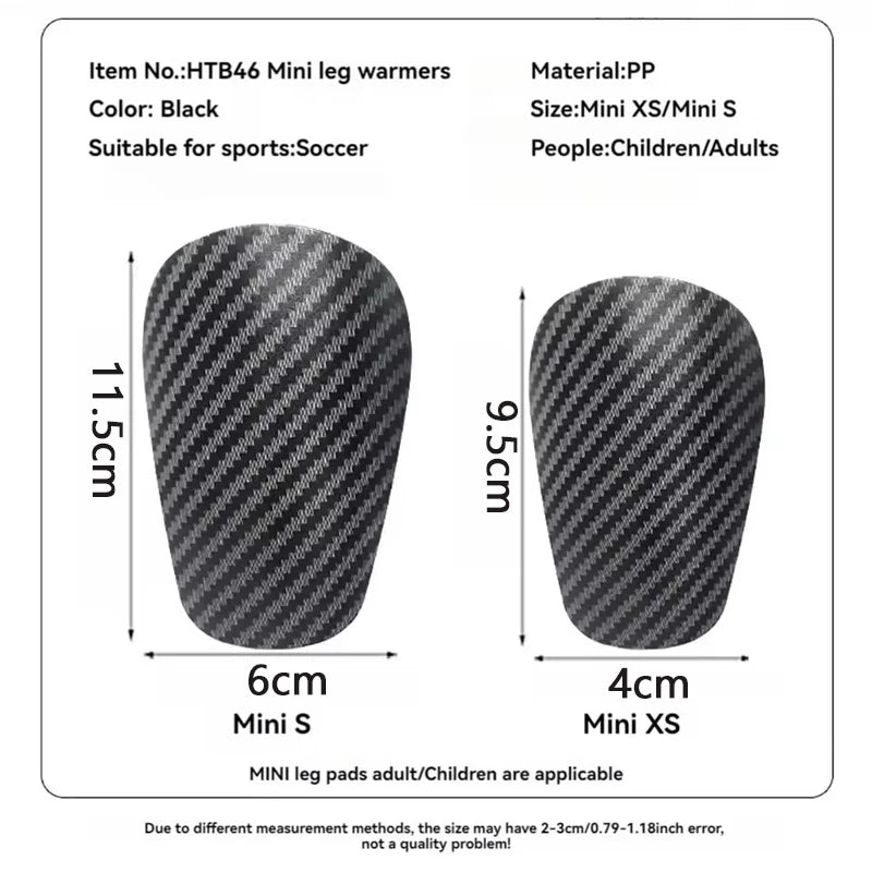 2Pcs Lightweight Mini Soccer Shin Guards for Teenagers and Adults Breathable Football Leg Protective Gear