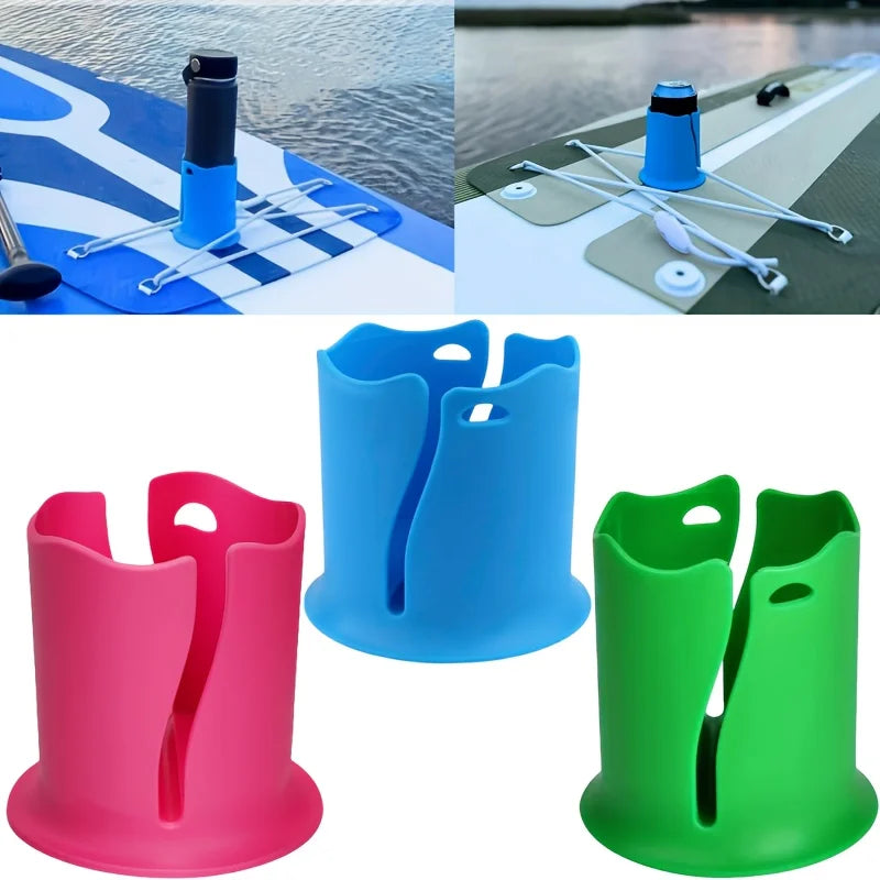 1pc Install Kayak Drink Holder Rope Fixed Track Mount Kayak Water Bottle Holder Lures Storage Plastics Kayak Cup Holder