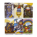 Cattitude Tarot Cards Guidebook Cute Cat Card Game Tarot Deck with PDF New Beginner Divination Oracle Party Game Occult