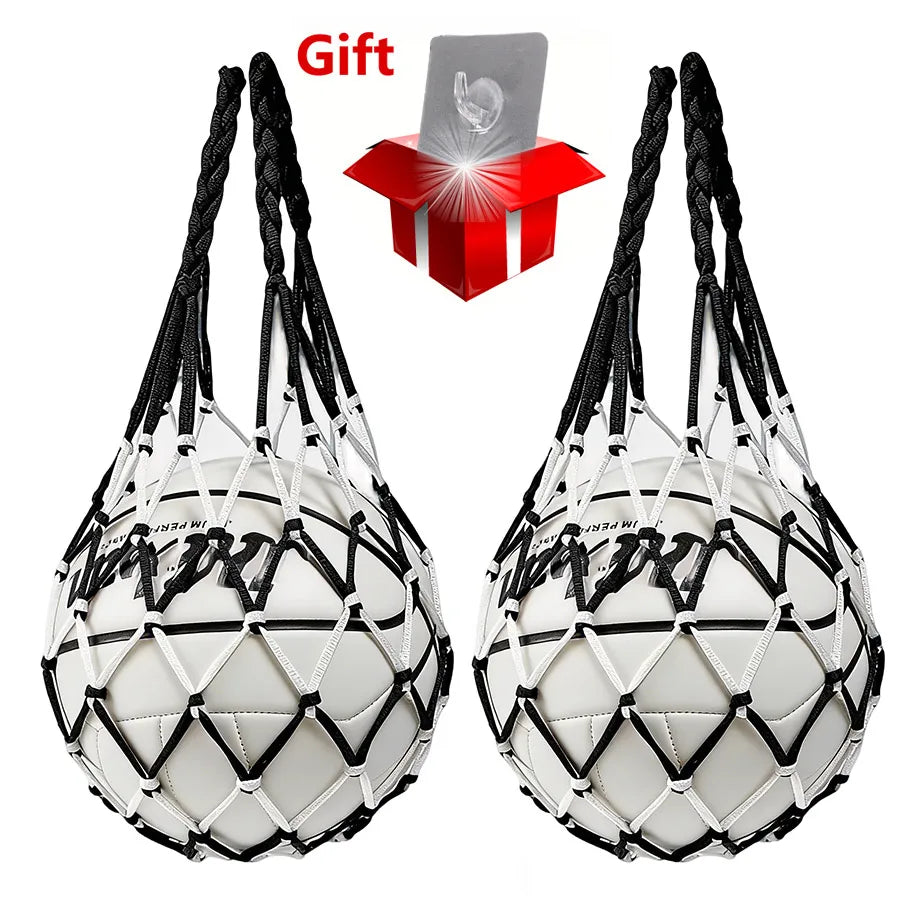 Basketball/Football/Volleyball Net Bag Thick Woven Net Basketball Storage Durable Nylon Training Net Bag for all kinds of balls