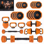 Adjustable Dumbbells, 44lbs Free Weight Set with Connector,4 In1 Dumbbells Set Used As Barbell,Kettlebells,Push Up Stand for Home Gym