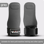 2Pcs Gym Gloves Fitness Hand Palm Protection Equipment Anti Slip Wear-resistant Wrist Protection Hard Pull Grip Strength Gloves
