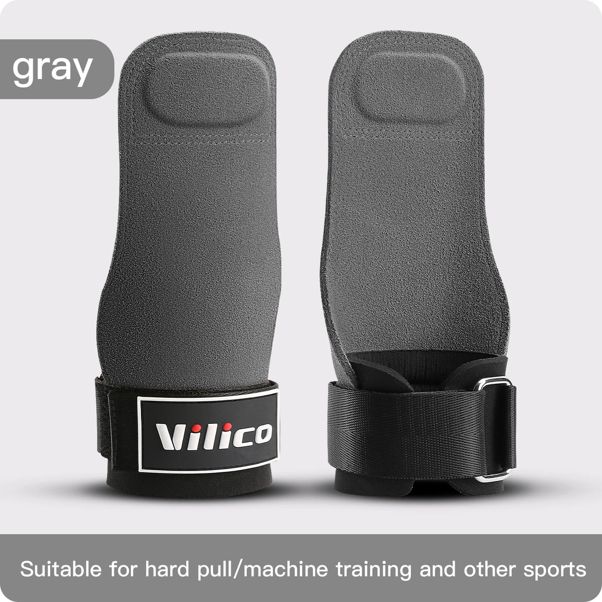 2Pcs Gym Gloves Fitness Hand Palm Protection Equipment Anti Slip Wear-resistant Wrist Protection Hard Pull Grip Strength Gloves