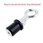 25MM Marine Drain Plug Adjustable Snap Tight Stainless Steel Rubber Drain Plugs Speed Boat Kayak Motorboat Hardware Accessories