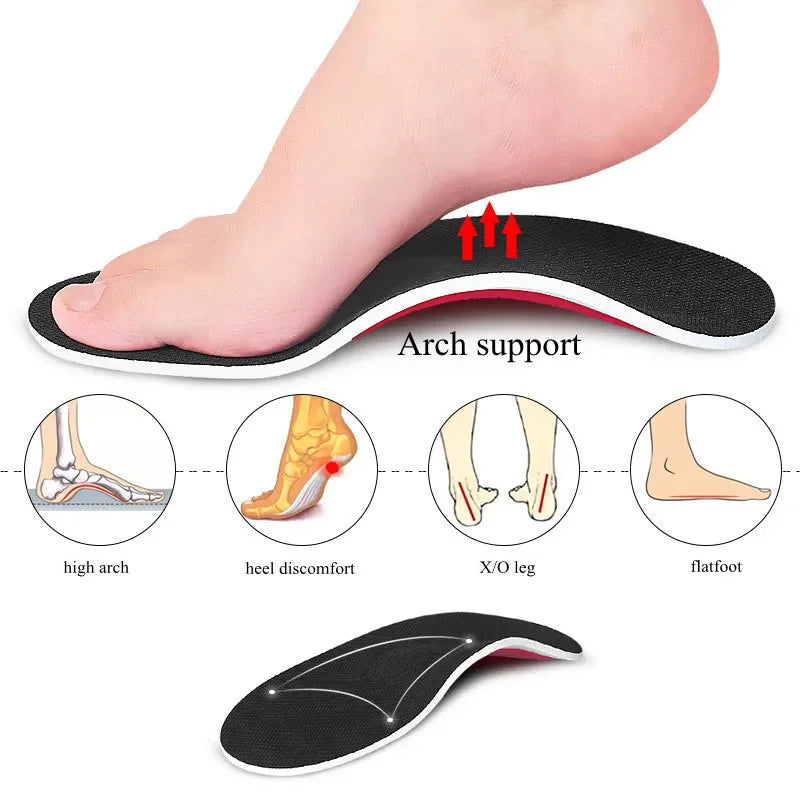 Orthopedic Insoles Arch Support Flatfoot Shoe Insole Sports Inserts Foot Cushion Heel Pads for Men Women Foot X/O Leg Correction
