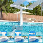 Adjustable Dual Spray Waterfall Fountain Swimming Pool Sprinkler Creative Sprayer with Fountain Bracket