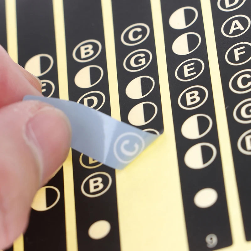 NEW Guitar Fretboard Notes Map Labels Stickers Fingerboard for 6 String Acoustic