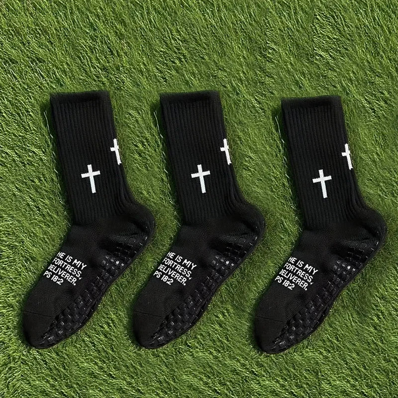 3 Pairs New Outdoor Men Women Sports Football Socks Dispensing Sports Socks Comfortable Outdoor Game Training Socks