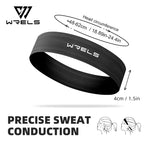 WRELS Sports Headband Anti-Slip Yoga Hair Band Quick Dry Running Sweatband Sweat Absorbing Breathable Elastic Fitness Headband