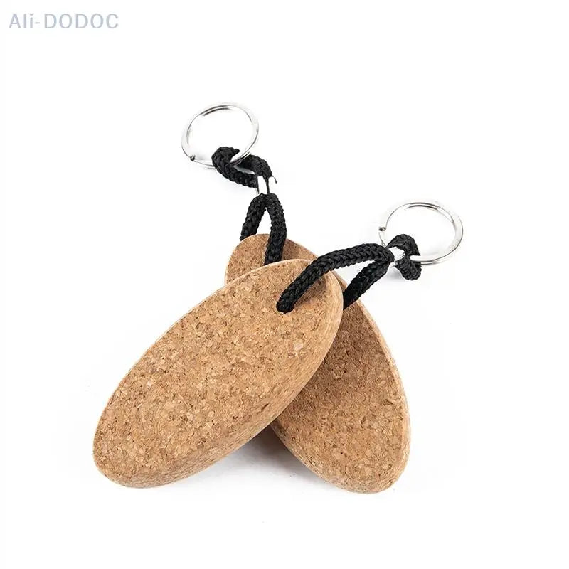 1Pc Cork Ball Keychain Floating Buoy Holder for Water Sports Beach Rowing Boats
