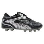 Striker Firm Ground Soccer Shoes -Black/Silver - Vizari Sports
