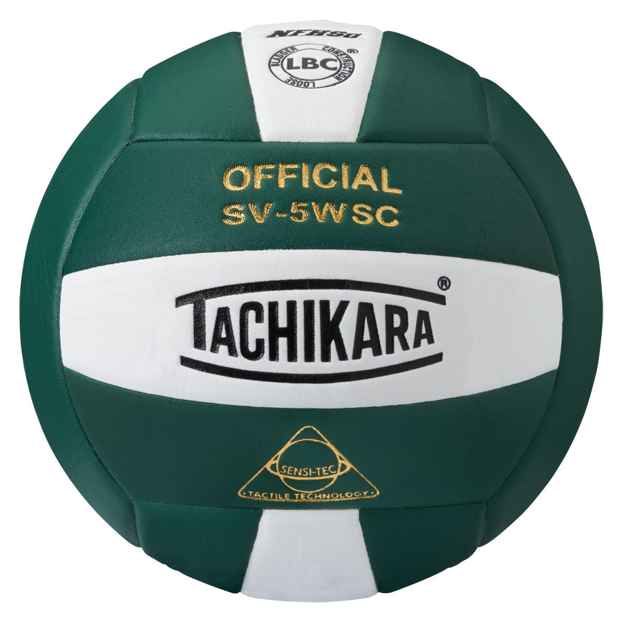 Tachikara Sv5Wsc Sensi-Tec Composite Volleyball (Dark Green, White)