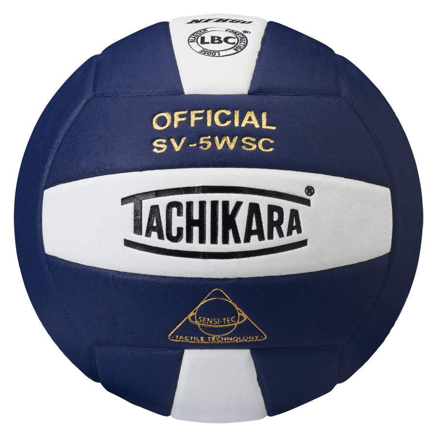 Tachikara Sv5Wsc Sensi-Tec Composite  Volleyball (Navy, And White)