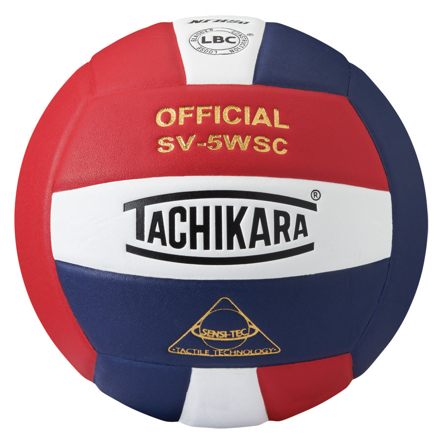 Tachikara Sv5Wsc Sensi-Tec Composite  Volleyball (Red, Wht, Navy)