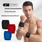 Pressure Wrapping Fitness Wrist Protector, Badminton Basketball Elastic Bandage Protector for Men and Women