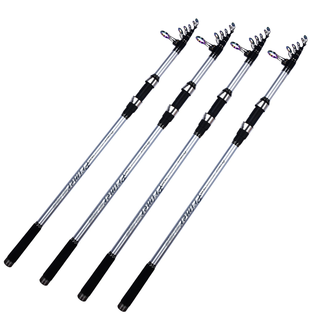 BIUTIFU Telescopic Surf Spinning Fishing Rods 5.3m 5.0m 4.5m 4.2m 3.9m 30T Carbon Power 60-150g Throw Surfcasting Shore Casting Pole