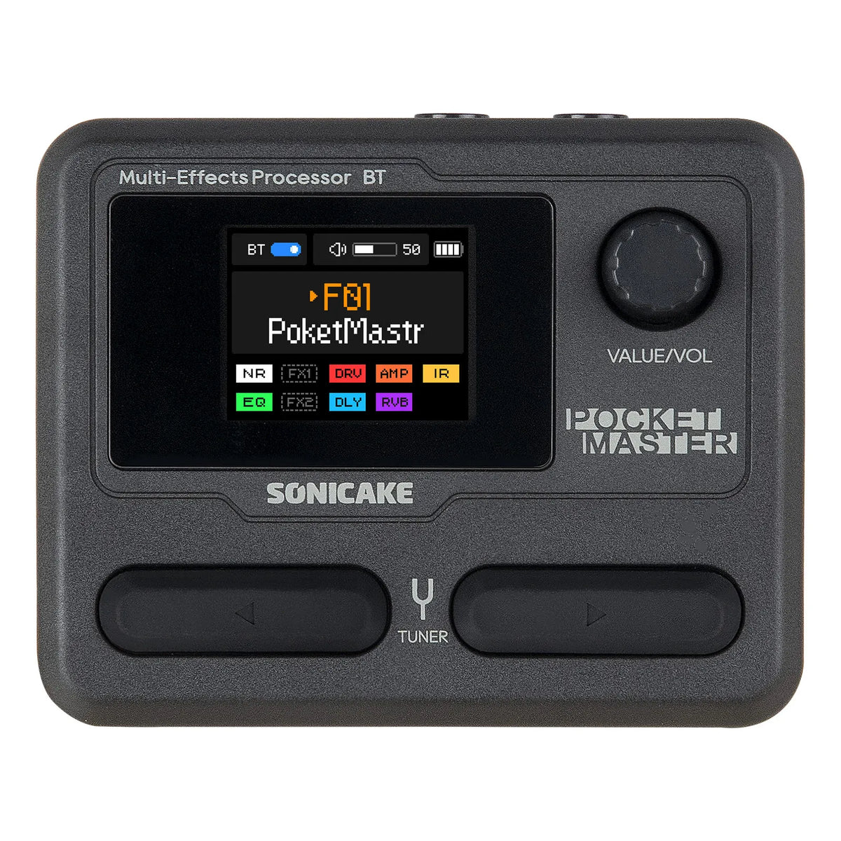 SONICAKE Local Pocket Master Compact Guitar Bass Amp 100+ Multi-Effects Pedal APP Control 1.77' LCD Color Screen QME-10