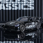 AMG Diecast Car Model, Alloy Sports Car Decor, 10.6cm Black Collectible Vehicle, Premium Desktop Ornament for Car Enthusiasts